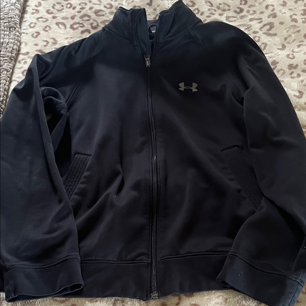 Under Armour Black Zip-Up Performance Jacket